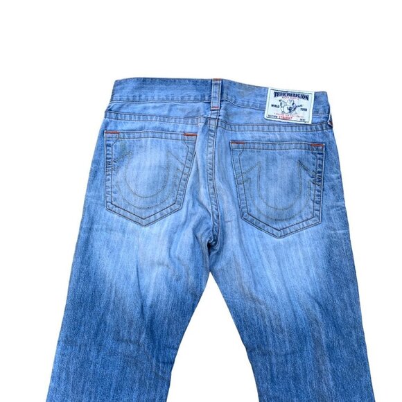 True Religion Jeans Size 34 STRAIGHT Blue - Picture 4 of 7